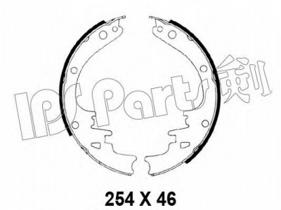 IPS PARTS ibl4022 -  Тормозные колодки